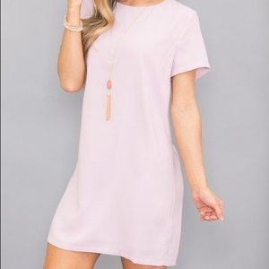 Lilac pink lily dress